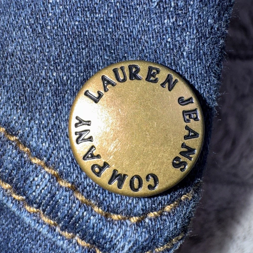 Lauren Jean Co Ralph Lauren Jeans 8 Petite Multi Pockets‎ Denim Stretch Cargo